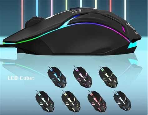 Геймерcкие Новае Usb мышки  Yeandar M20 3000 Dpi Rgb Led
