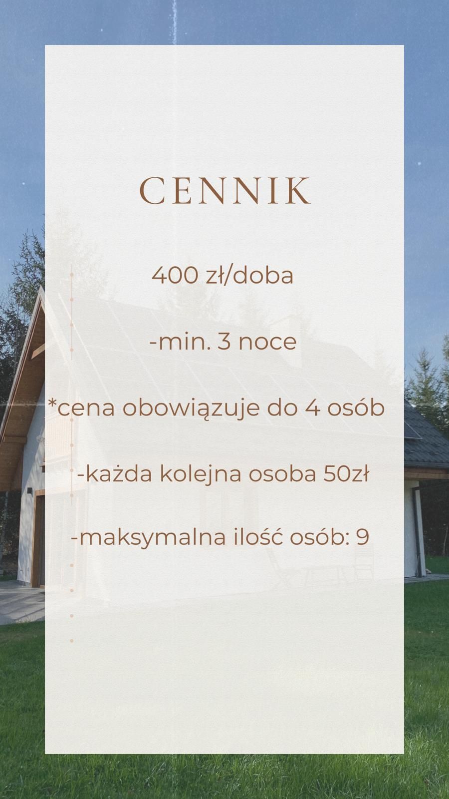 Nowy Domek w Górach Izerskich, wolny termin 09.08-15.08