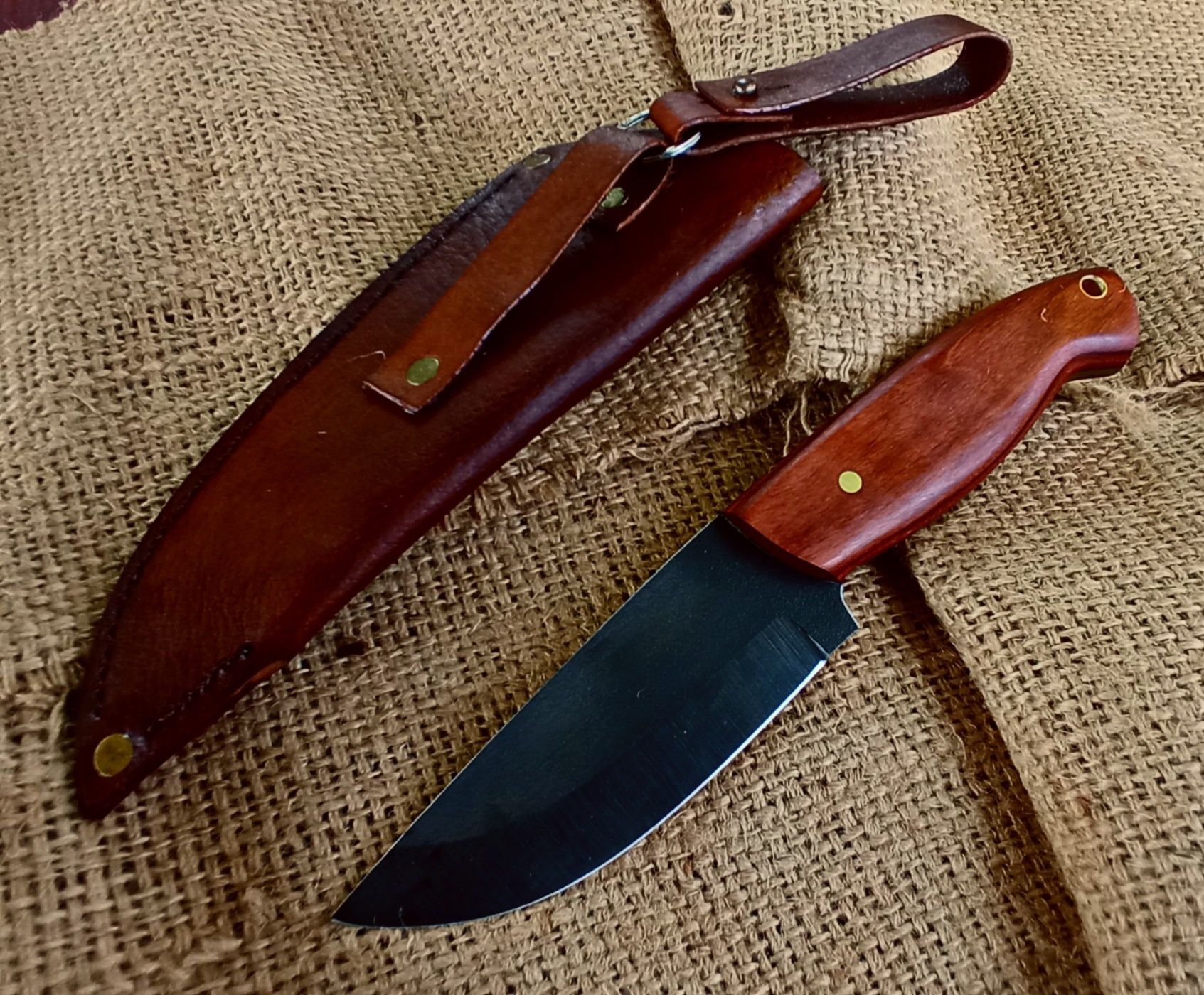 Bushcraft Charlie Palisander Nóż Ręcznie Robiony