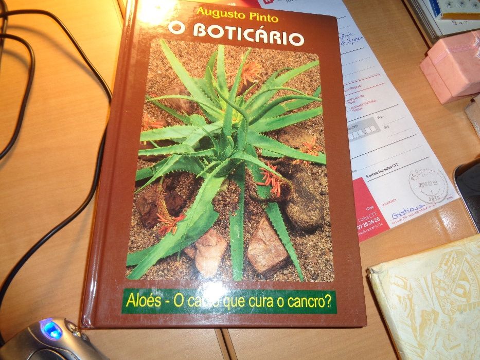 Livro O Boticário Aloés o cacto qe cura o Cancro?