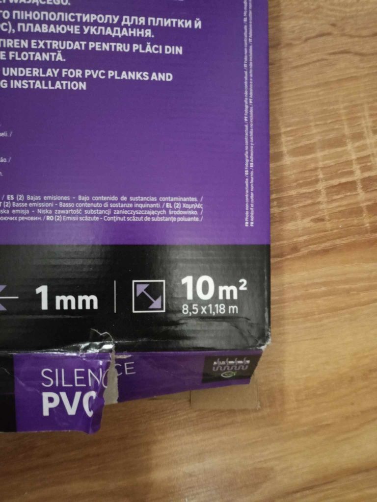 Podkład podłogowy Silence PVC 1 mm Axton 6m