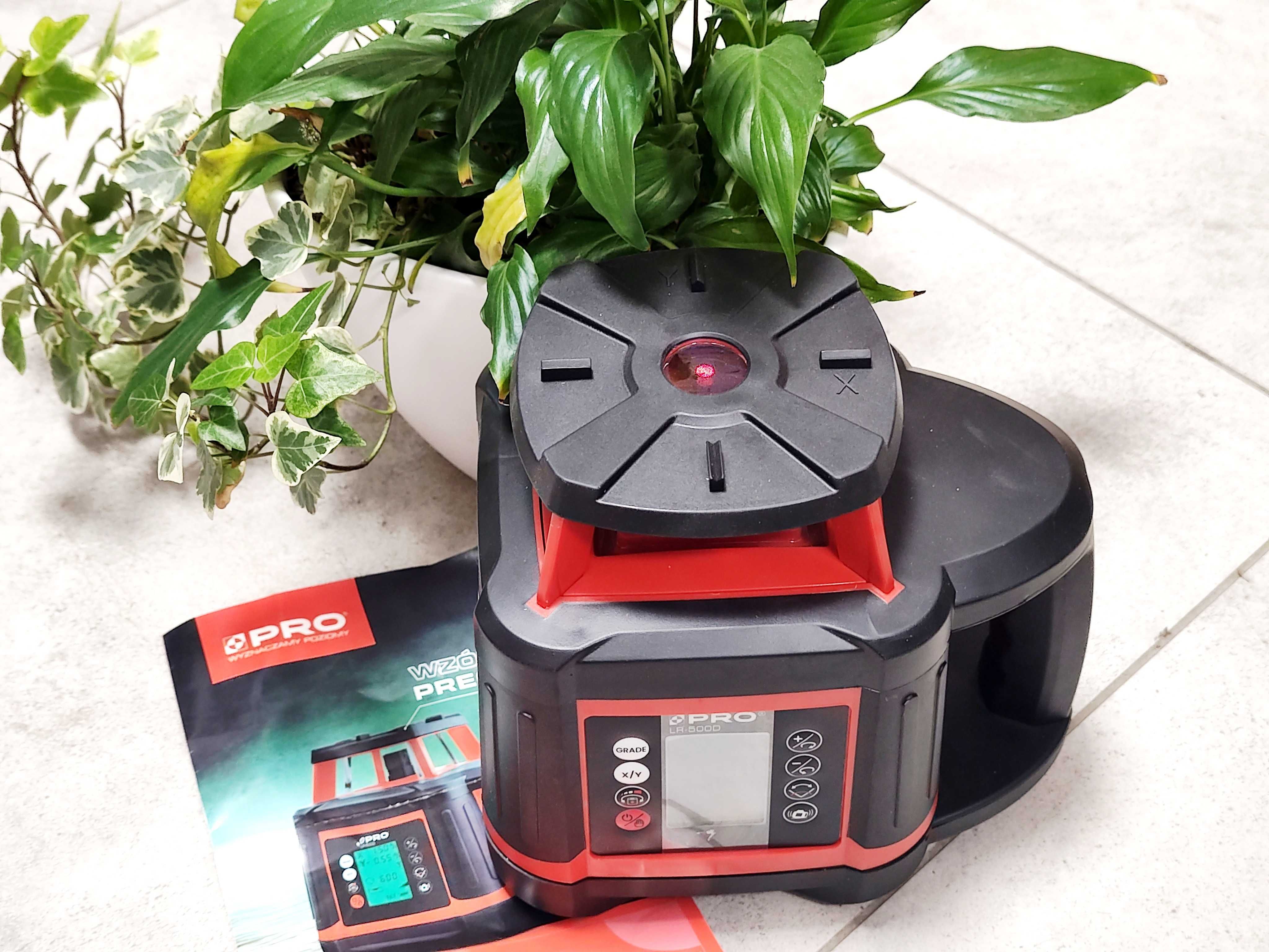 Niwelator laserowy PRO LR-500D + walizka i akcesoria Nowy