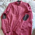 Camisa Massimo Dutti bordeaux L
