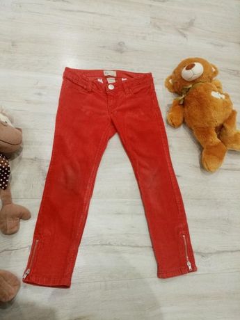 Вельветовые джинсы на девочку 4-6 лет