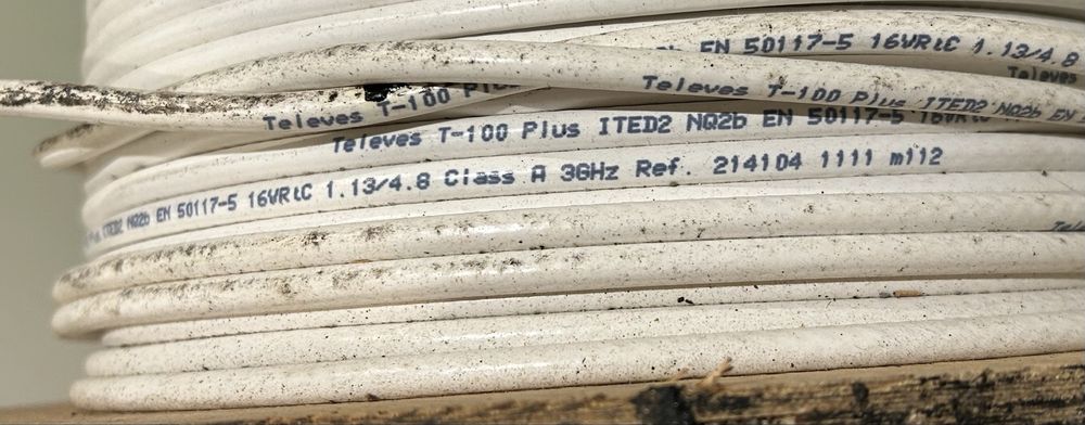 Cabo Coaxial TELEVES T100 Ref. 214104