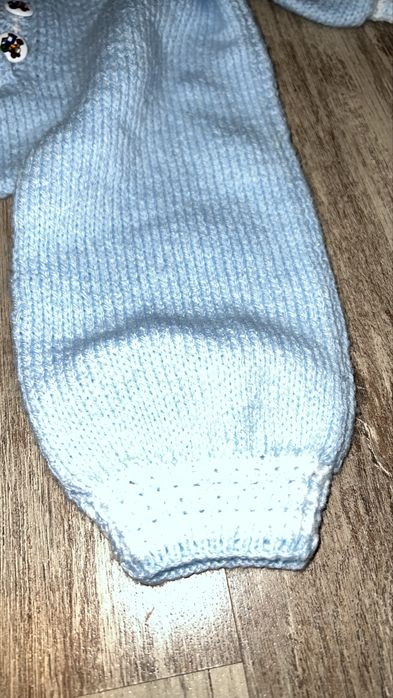 rampers retro dziergany sesja retro niemowlę 62 cm