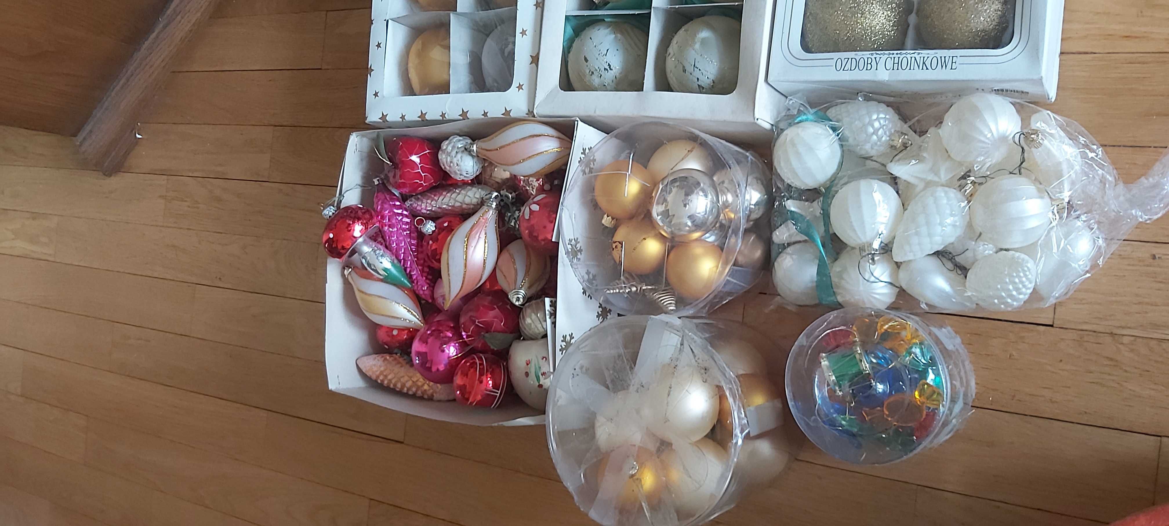 Bombki świąteczne duży zestaw