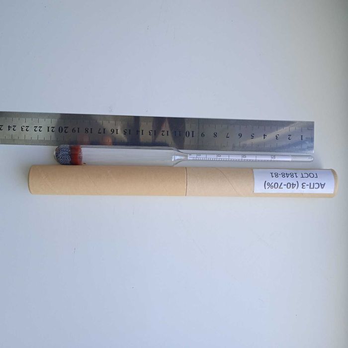 Ареометр для спирта бытовой, АСП 0-100%, набор ариометров, сахоромер.