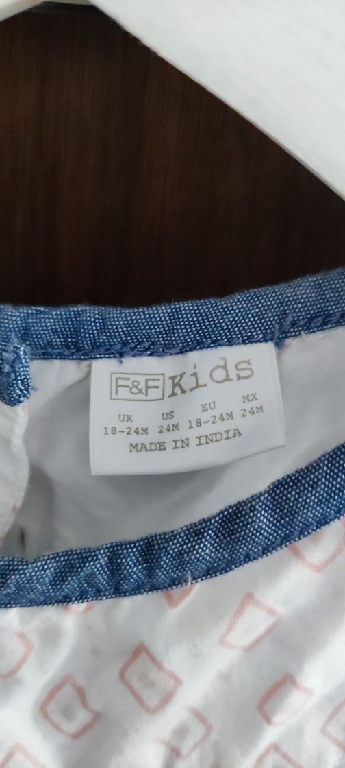 Sukienka letnia jeans / bawełna rozmiar 92