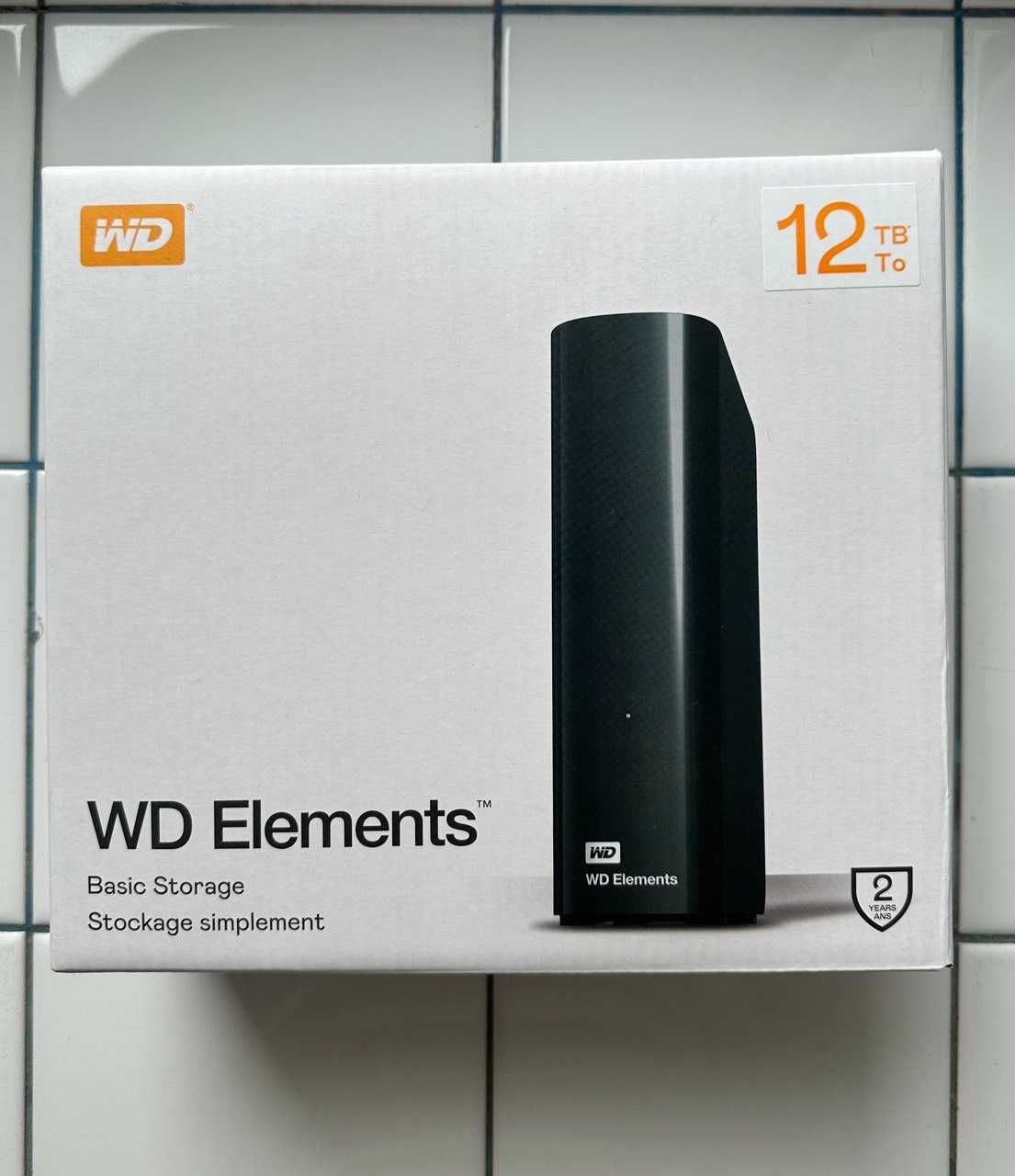 Zewnętrzny dysk twardy WD Elements HDD 12TB, Western Digital