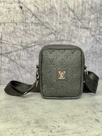 Месенджер з натуральної шкіри Louis Vuitton