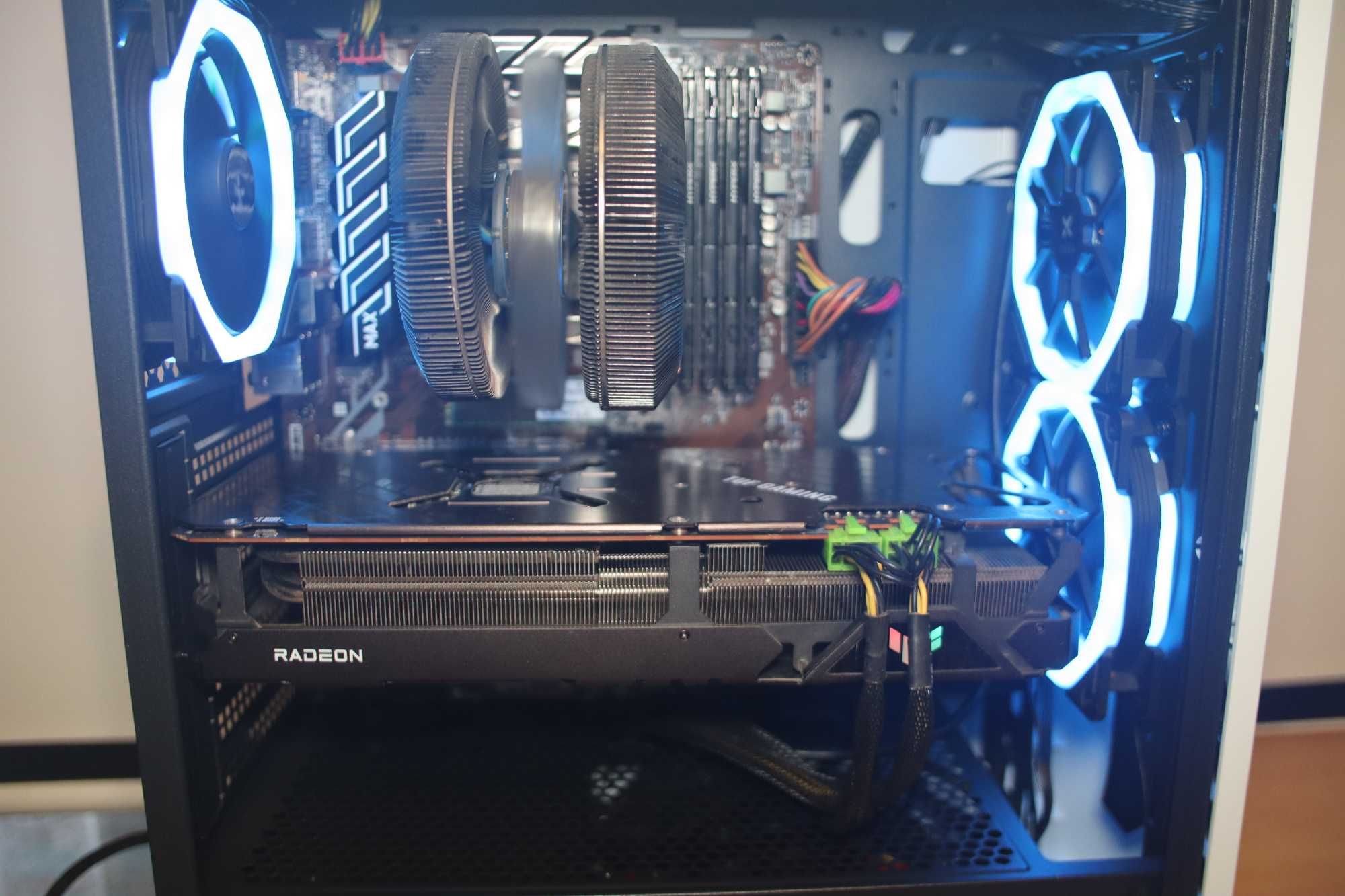 ПК Ryzen 7 3700x Rx 6800XT DDR4 24gb. M.2 256+ Hdd 2Tb