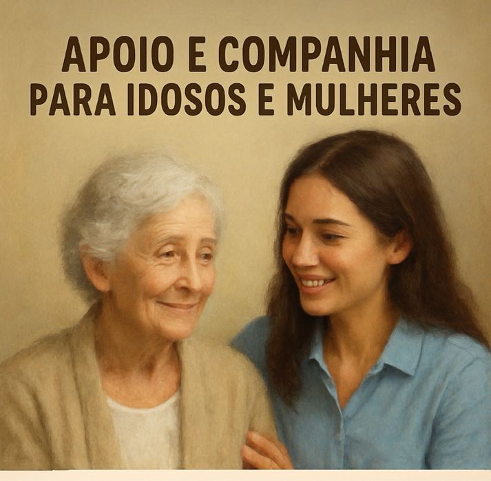 Apoio e companhia para idoso  mulher conversa Passeio