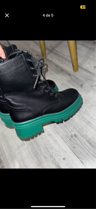 Botas seaside preto verde