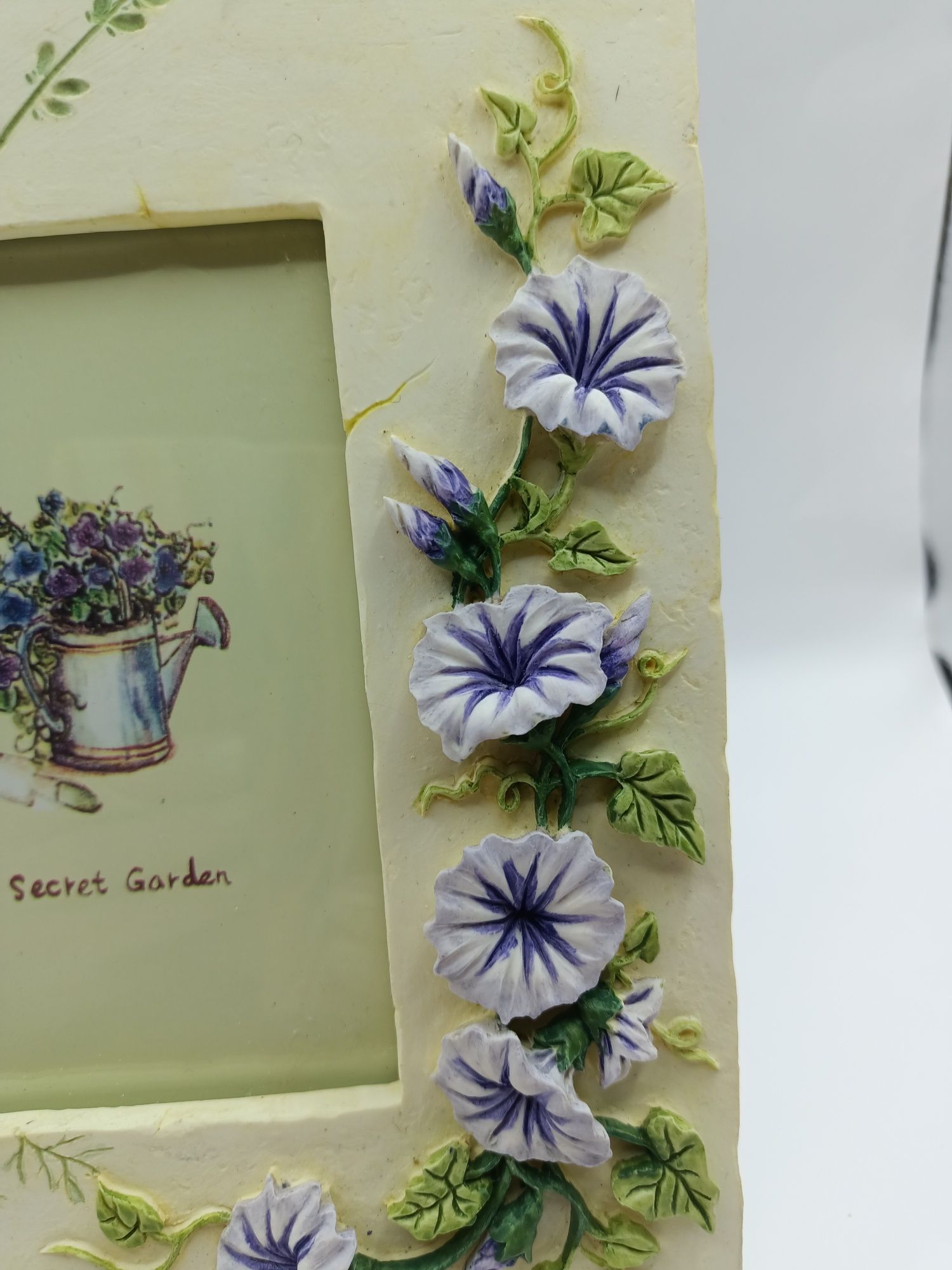 Ceramika ramka na zdjęcie motyw roślinny bluszcz  Secret Garden