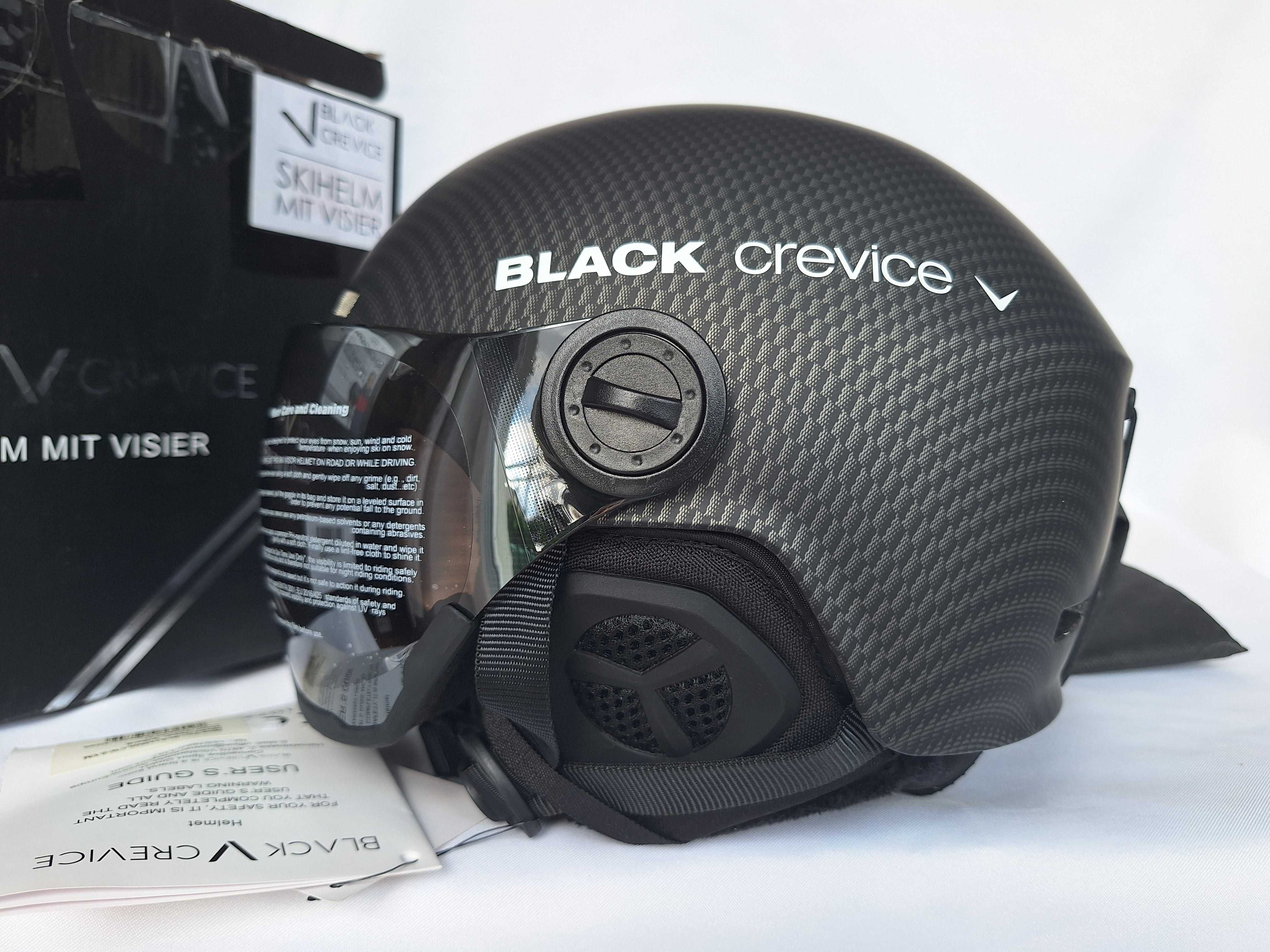 Kask narciarski Black Crevice Arlberg Carbon Black S 51-54cm
