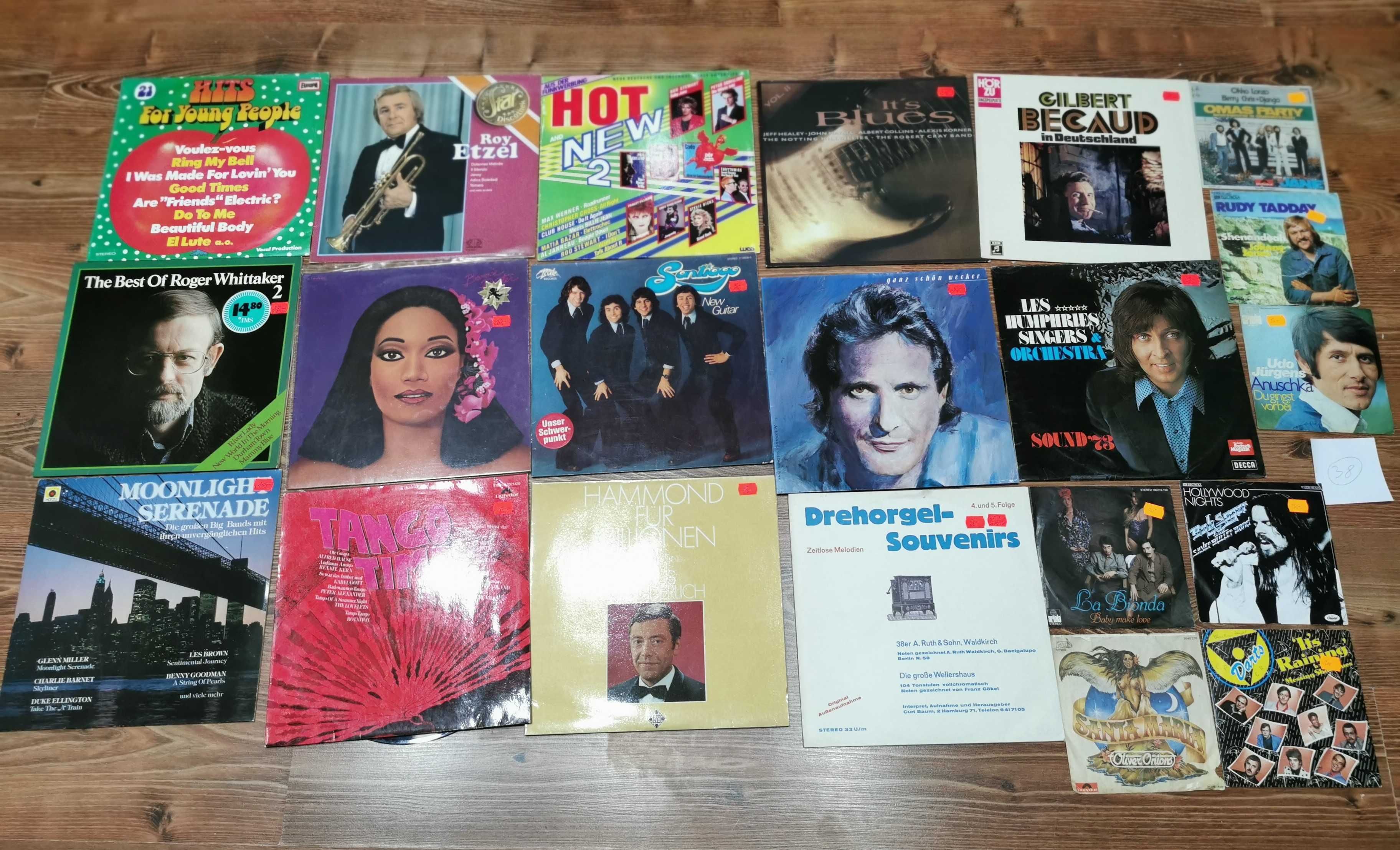 Zestawy po 21 Płyt WINYL mix -LP / single- Pakiety- Super stan