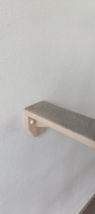 Dla Kota półki na ścianę z materialem komplet