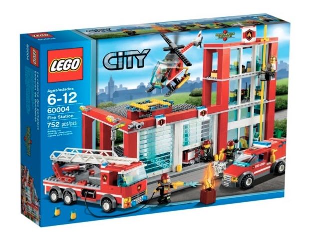 Великий набір Lego 60004 Пожежна станція / Лего Пожарная станция