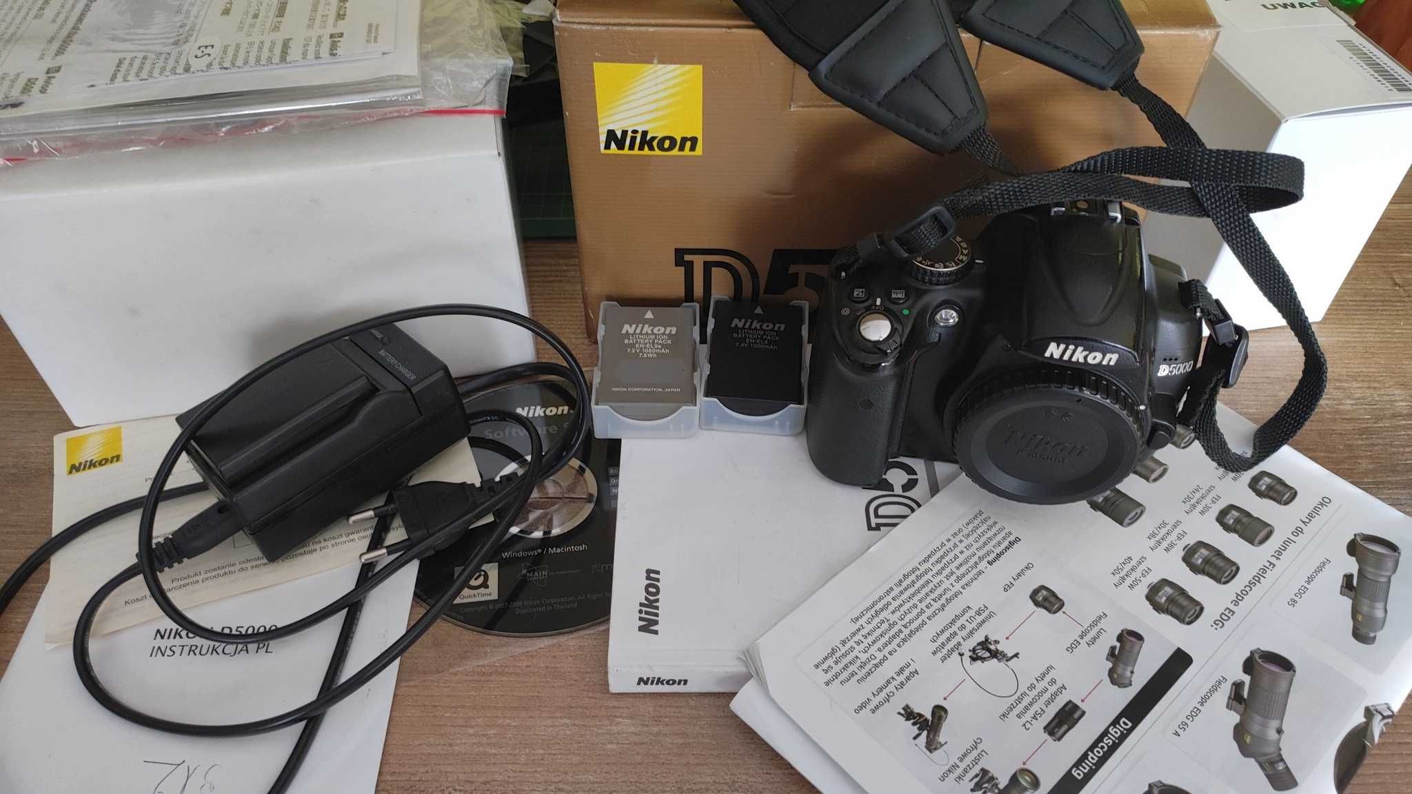 Nikon D5000  rekordzista, świetny stan! Kolekcjonerski.