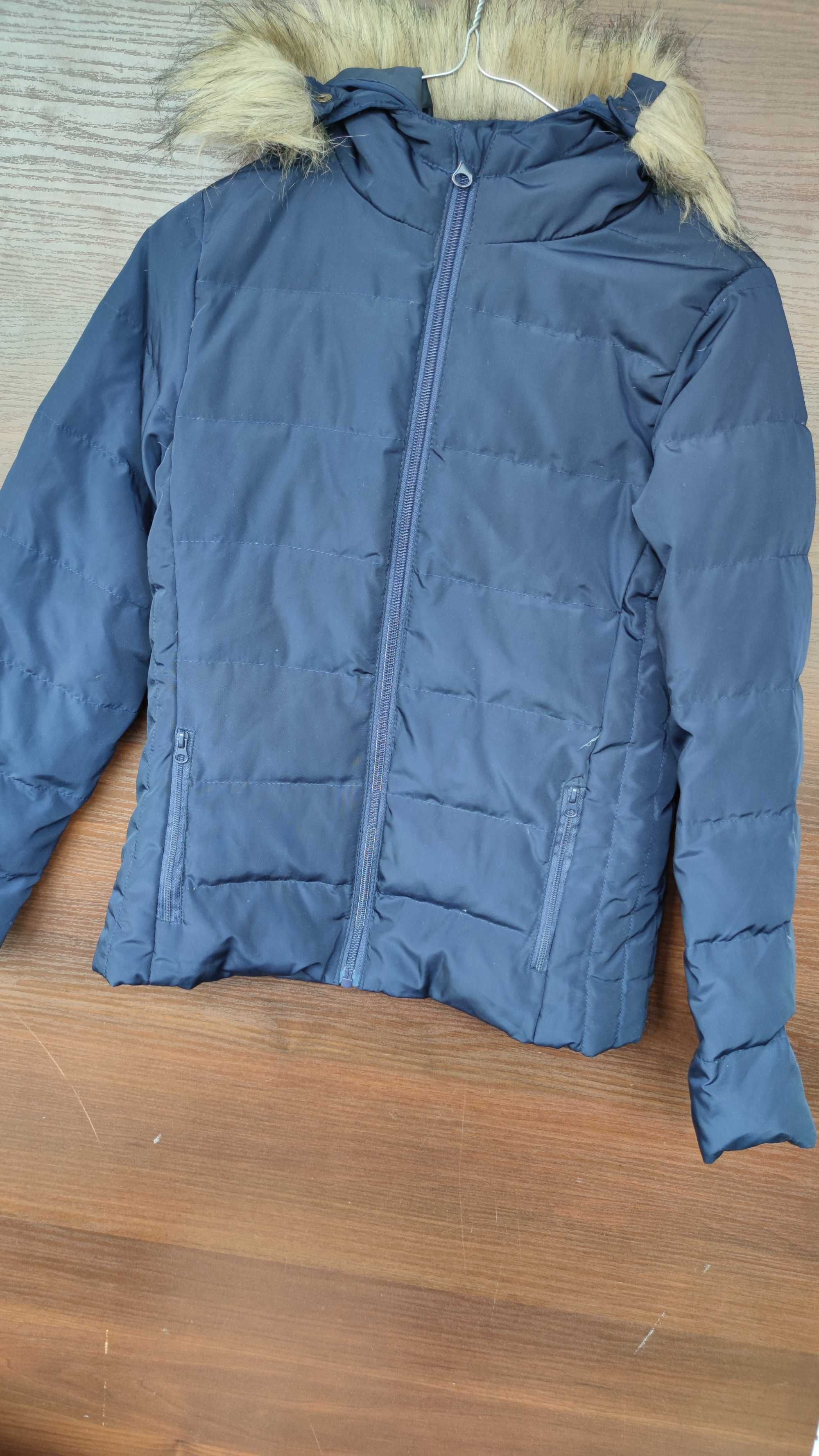 Куртка пуховик Alive демисезон для девочки подростка 152 размер синяя