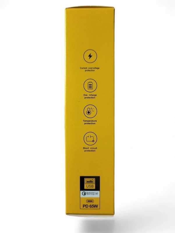Ładowarka Sieciowa Szybka Fast PD 65W 3A + Usb-A QC 3.0 + 2x Usb-C