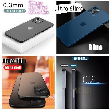 Capa Ultra Slim iPhone 13 / 13 Pró / 13 Pro Max -Mate-C/P.Camara-24h