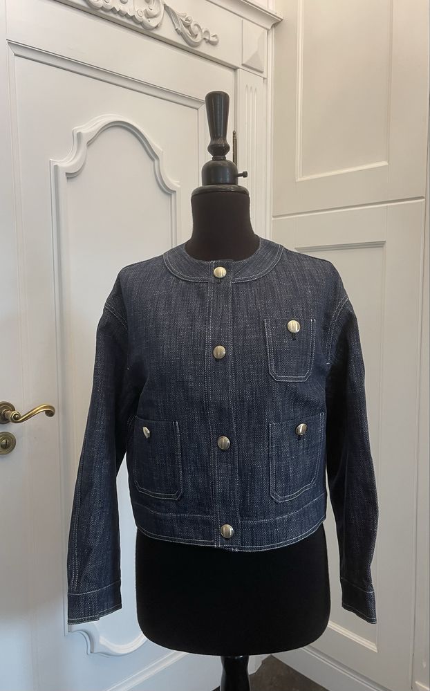 MAX MARA piękna kurteczka jeansowa, żakiet