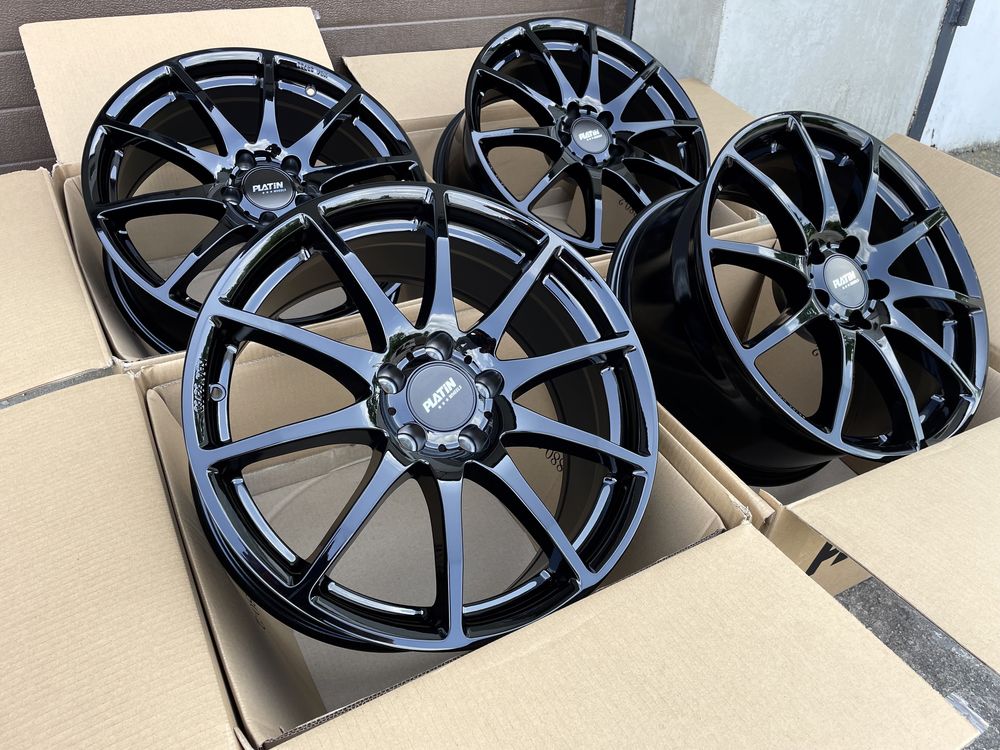 4x felgi aluminiowe NOWE czarne 5x112 r18 et38 8J Alufelgi Germany 18”