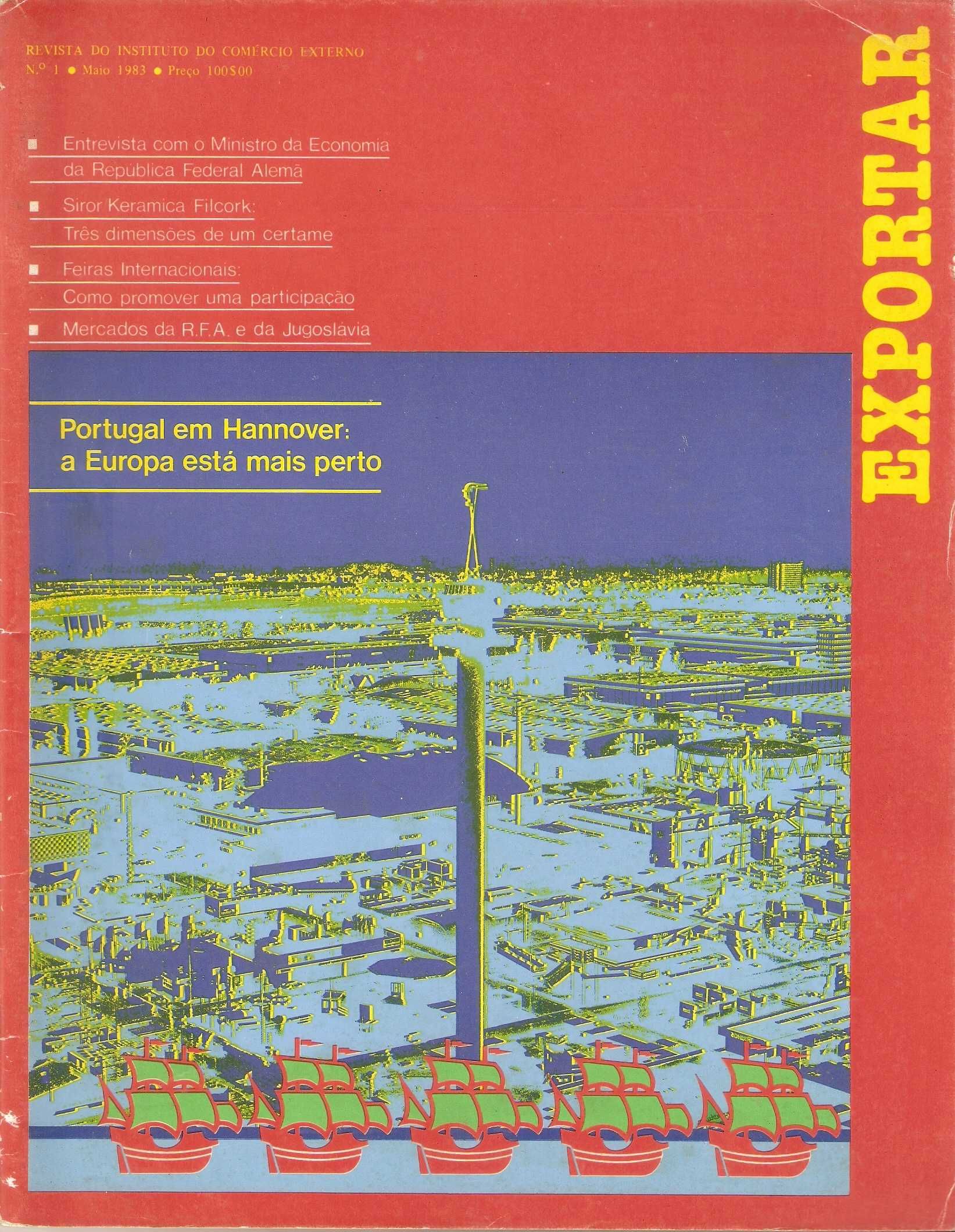 revistas Exportar de 1983 as seis primeiras edições colecionáveis