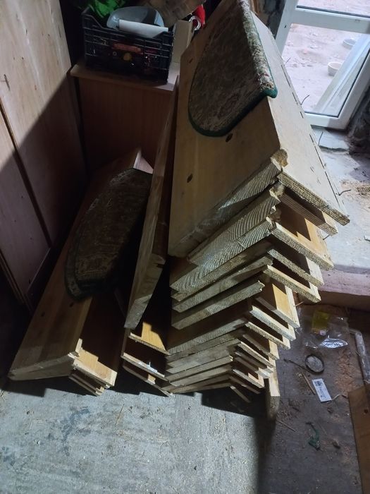 Schody dębowe nakładki 34sztuk balustrada