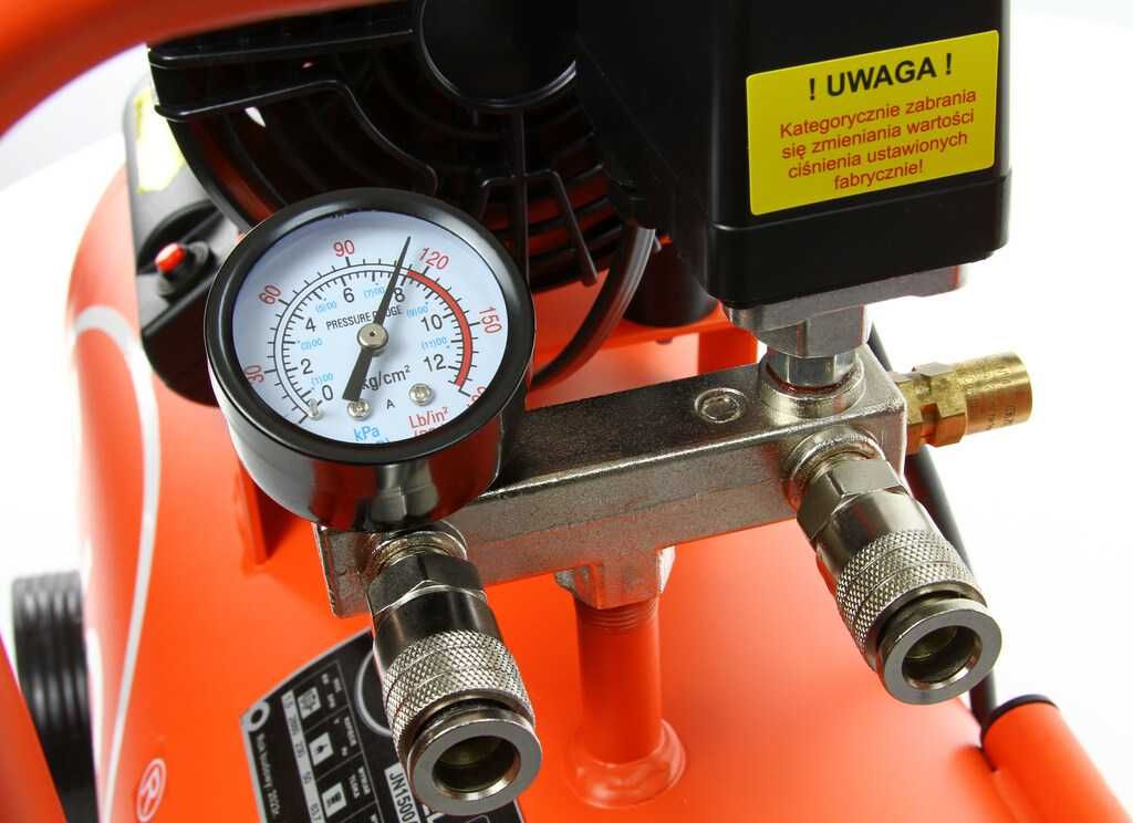 BJC Sprężarka Cichy Kompresor Bezolejowy 24l 8 Bar 230v M88005