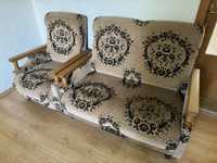 Komplet wypoczynkowy - kanapa + 3 fotele