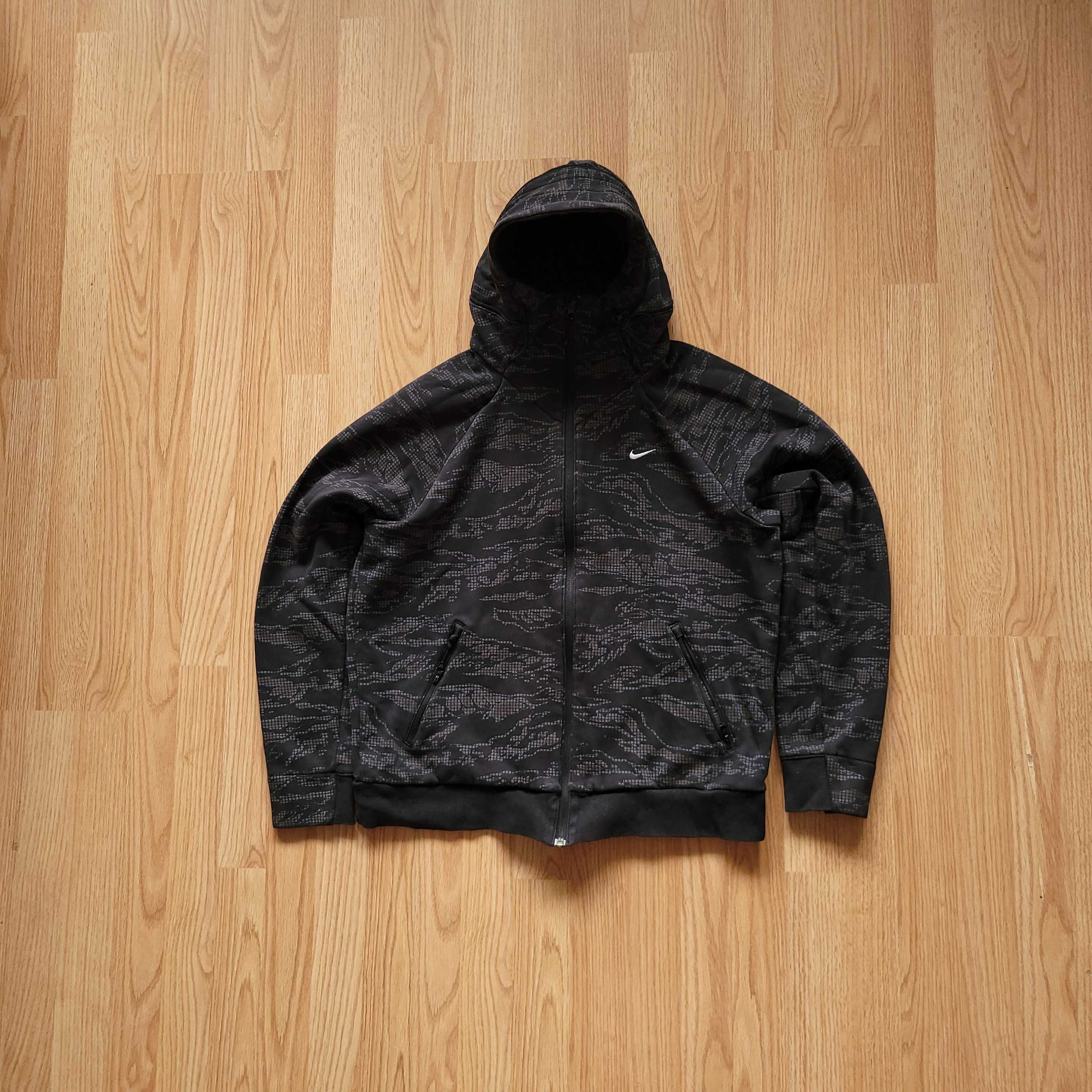 Bluza y2k Nike 2in1 cyber hoodie/zip M