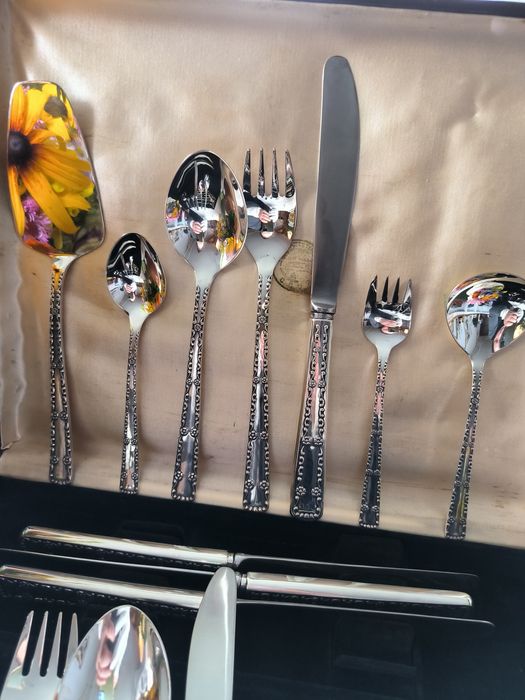 Мельхіор столові прибори покриті сріблом завод Талін. ювел. серія Nova