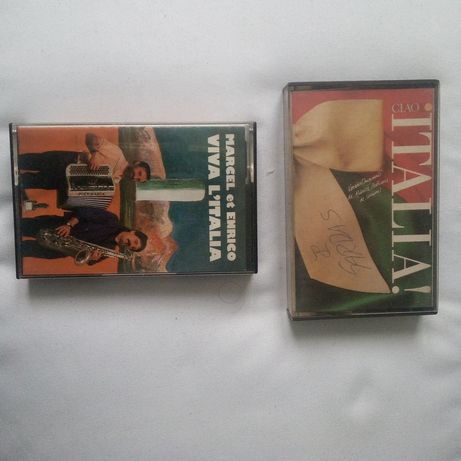 Cassetes áudio música italiana