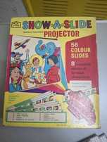 Projetor slides antigo brinquedo anos 60 70
