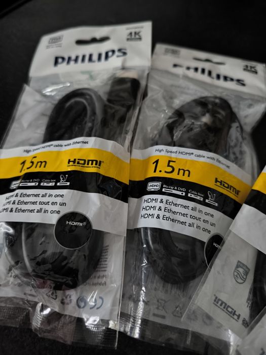 Zestaw 6 sztuk kabel HDMI Philips 1,5m