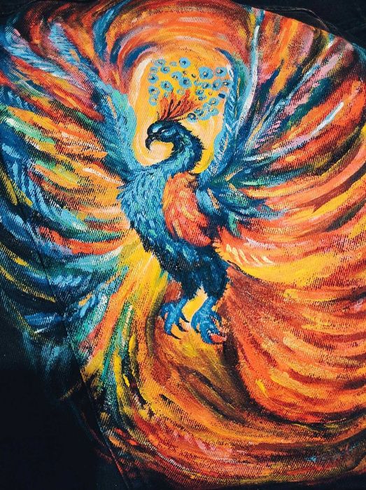 Шопер, сумка з ручним розписом.