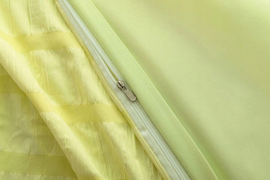 Pościel 200x220 Komplet 3 części Kora Jednolita Pasy Clea 06