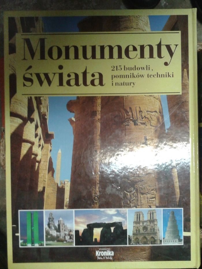 Album książka Monumenty Świata 215 budowli pomniki techniki pamiątka