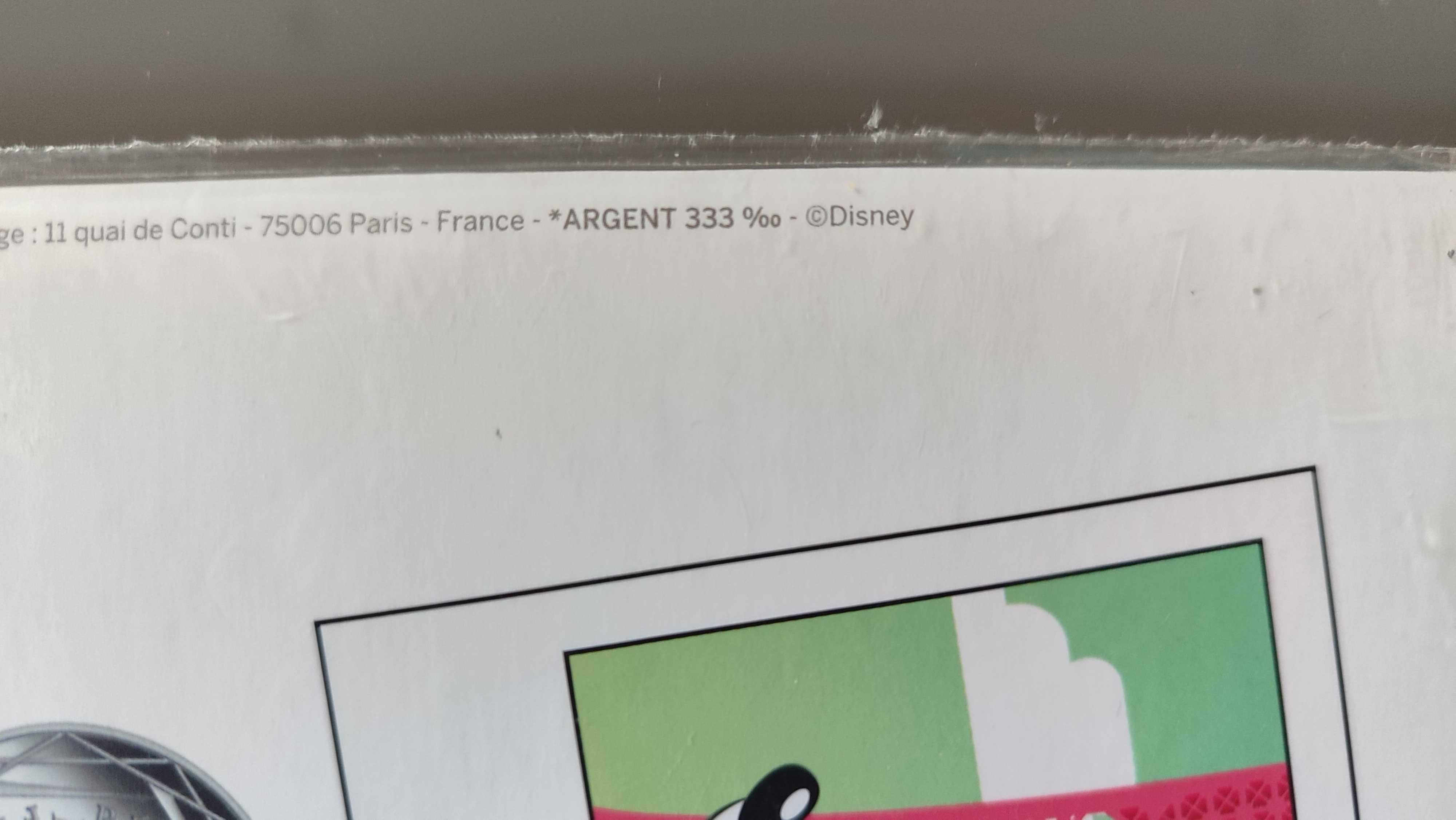 Moeda de prata "Mickey aux pieds de la Dame de Fer" (França, 2018)