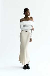Спідниця юбка сатин в бельевом стиле Zara