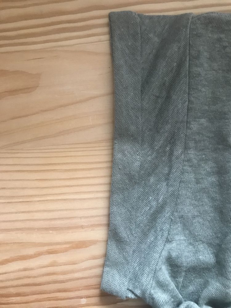 Лляний топ футболка Mango S-M
