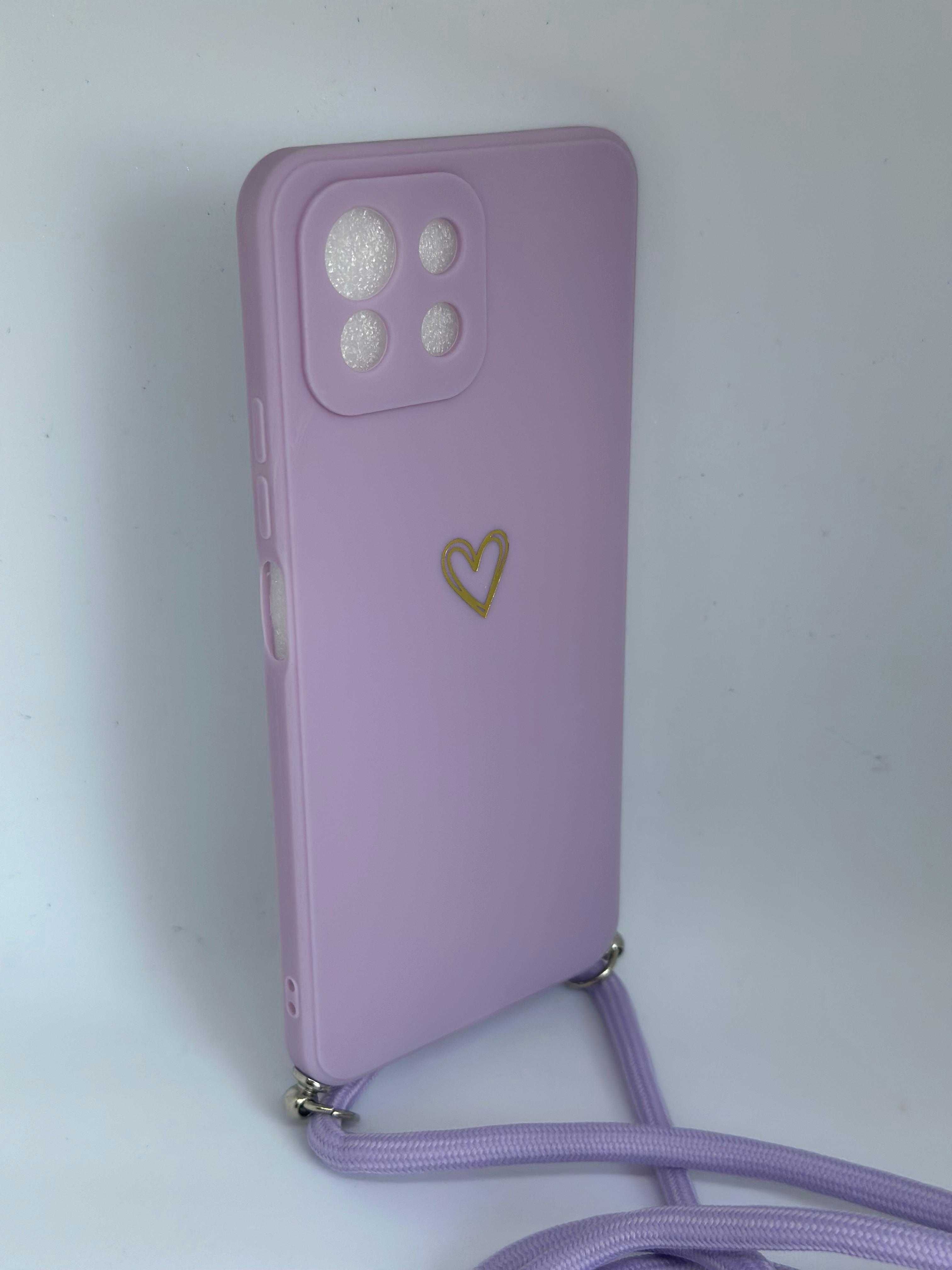 Obudowa Xiaomi Mi 11 Lite Etui Case Fioletowe + smycz kod 634