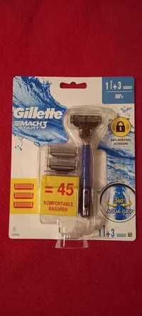 Gillette mach 3 maszynka i nożyki 3 sztuki