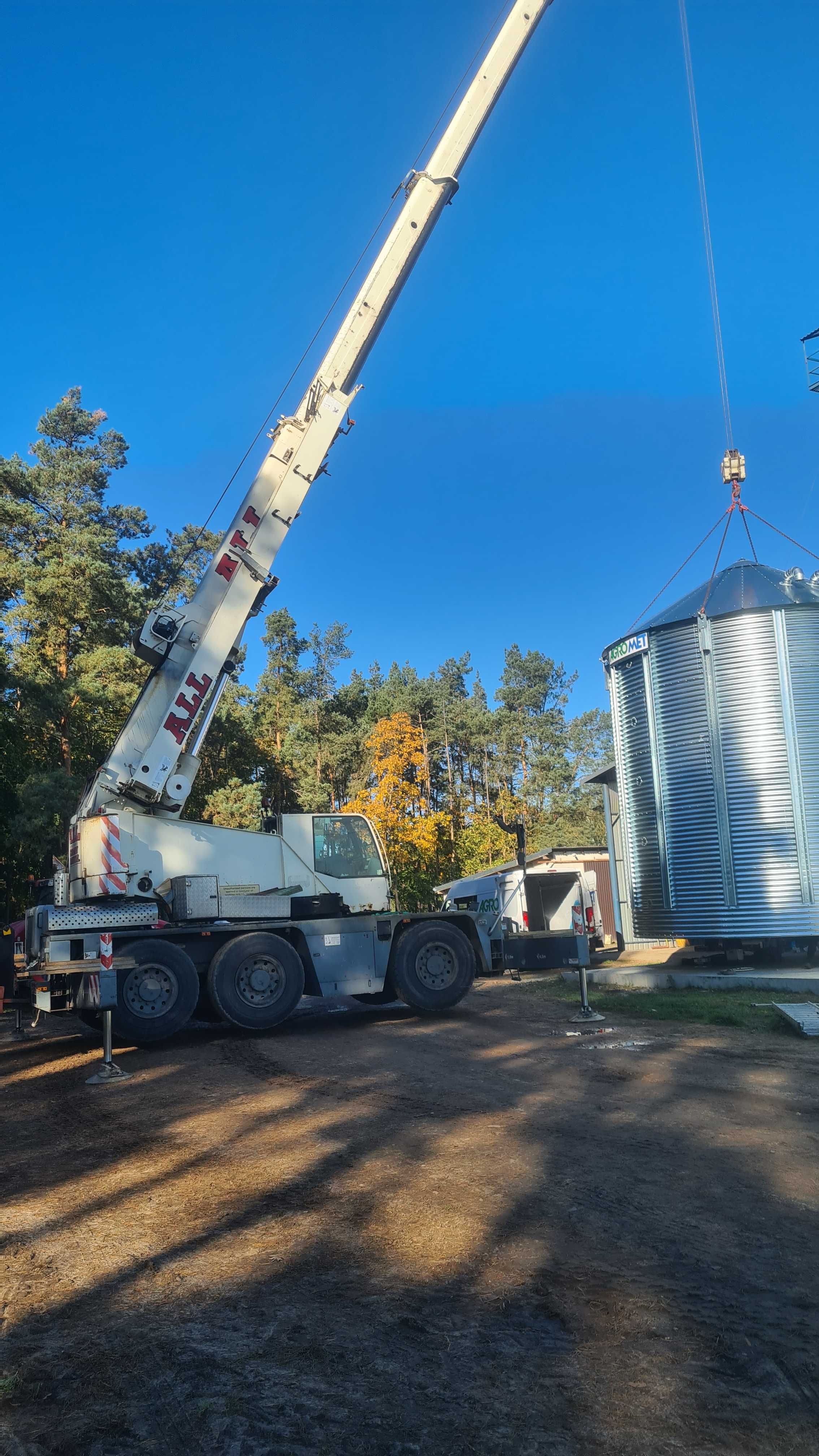 Usługi dźwigowe, wynajem dźwigu do 60ton