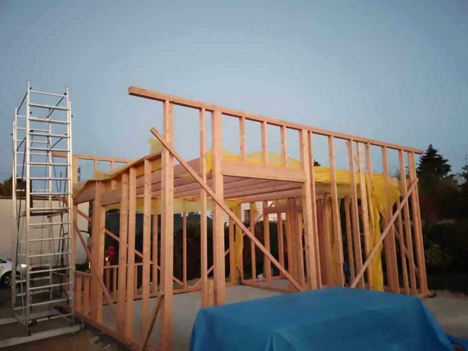 szkielet 35 m^2 i inne konstrukcje drewniane garaże, wiaty i inne