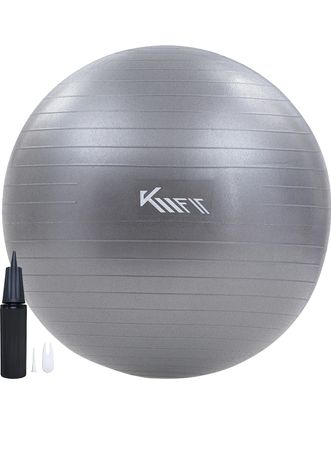 Piłka do ćwiczeń KM-Fit 75 cm, piłka treningowa z pompką
