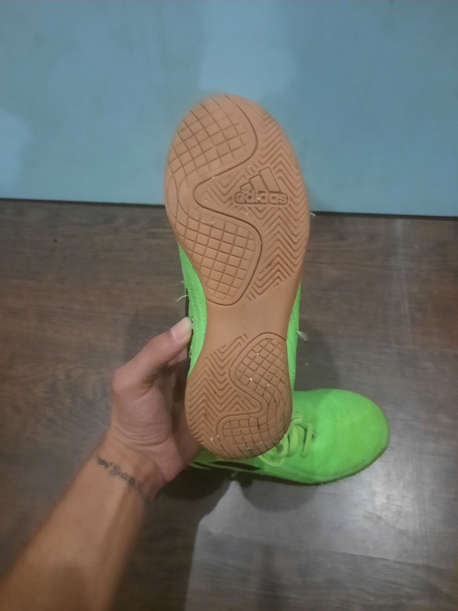 Sapatilhas futsal adidas verde
